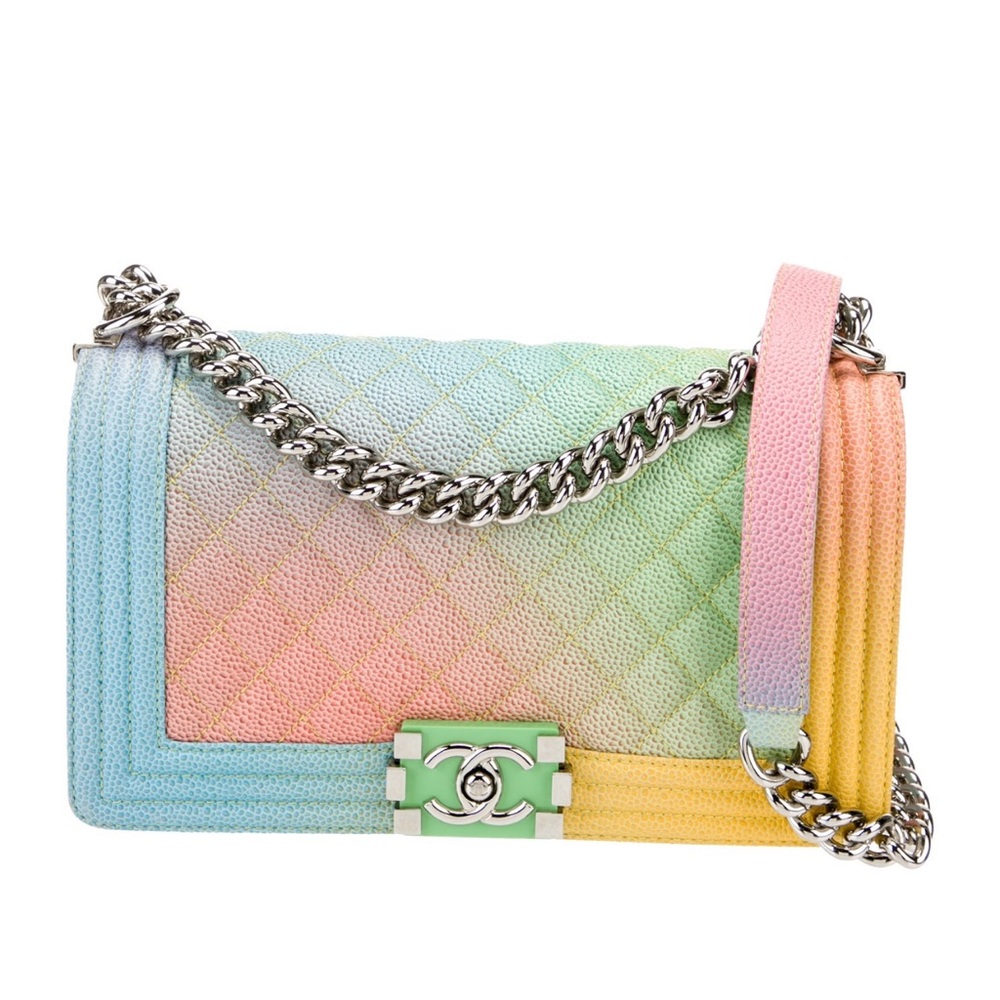 Chanel Medium 2017 Rainbow Boy Bag Perfect Colors! 🌈 - Picture 14 of 16
